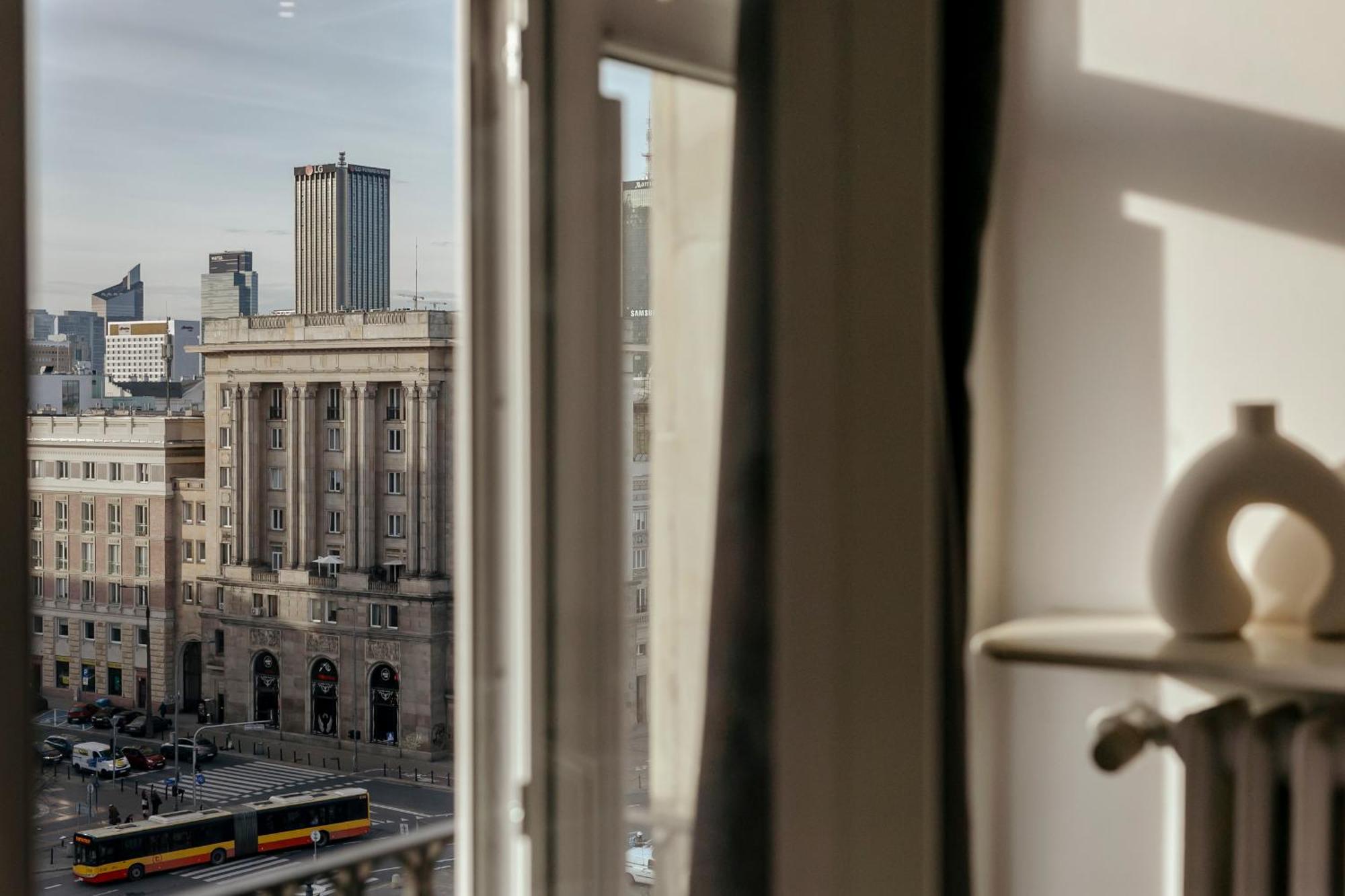 Plac Konstytucji 6 Orange: Warsaw Panorama Apartment with Free Parking Exterior photo